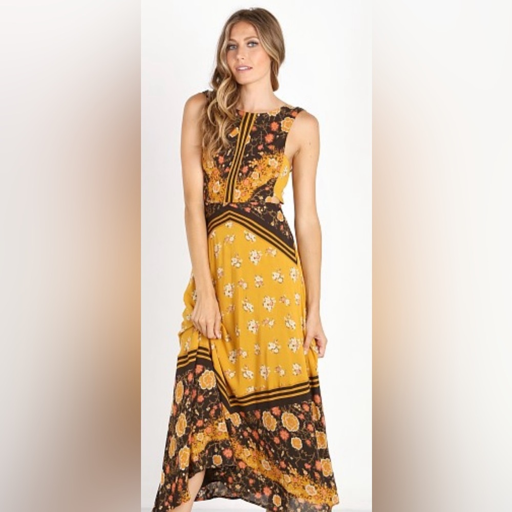 Free People
60's Sunrise Oblivion Dress Antique Gold